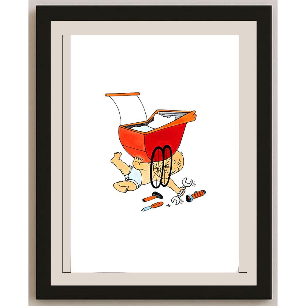 Alexei Talimonov 29x21cm Orijinal Karikatür BOD03854