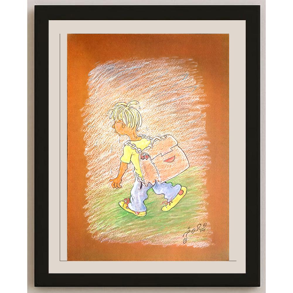 Jordan Popiliev 29x21cm Orijinal Karikatür BOD03855