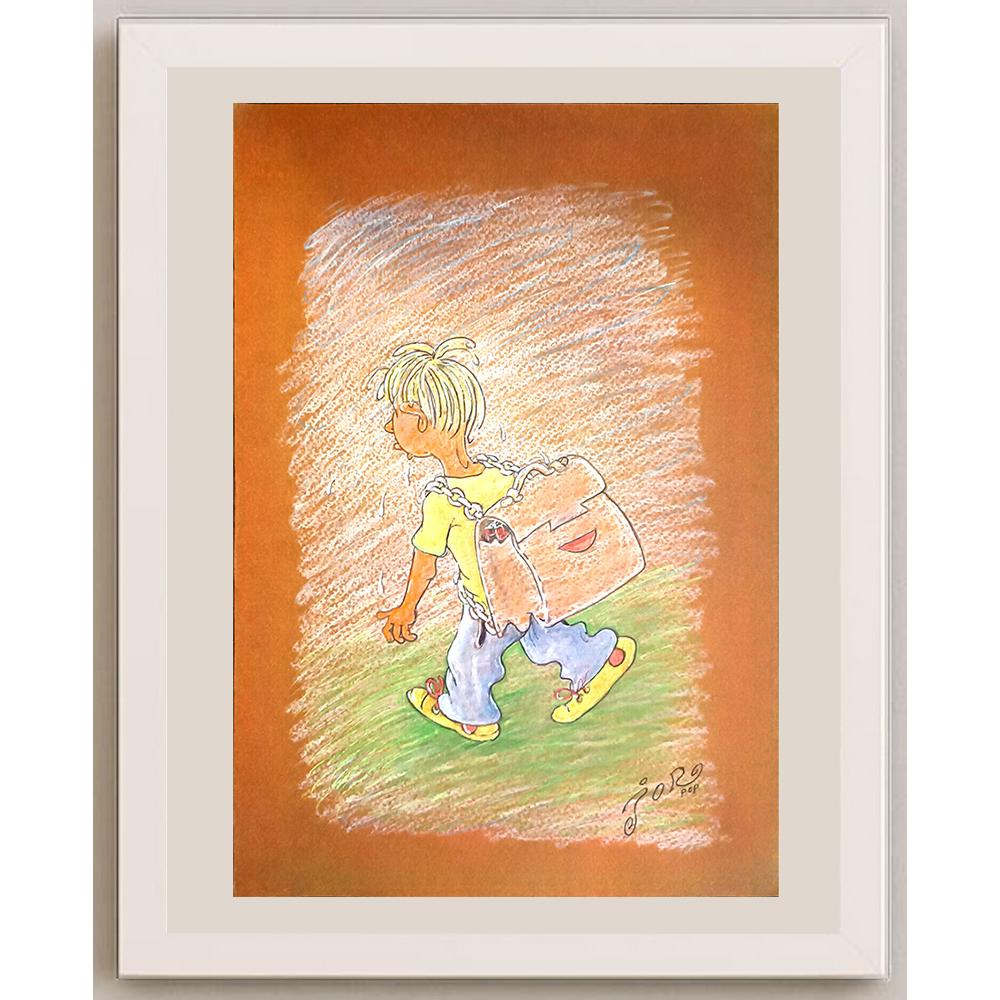 Jordan Popiliev 29x21cm Orijinal Karikatür BOD03855