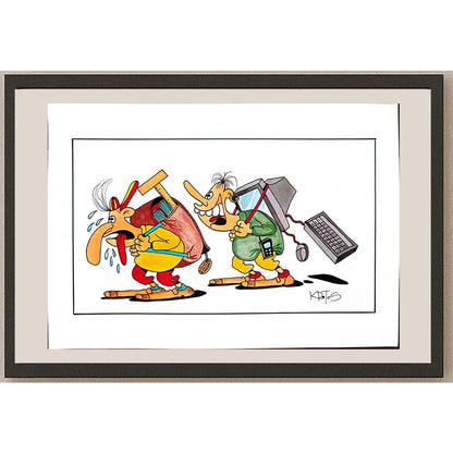 Tadeusz Krotos 29x21cm Orijinal Karikatür BOD03858