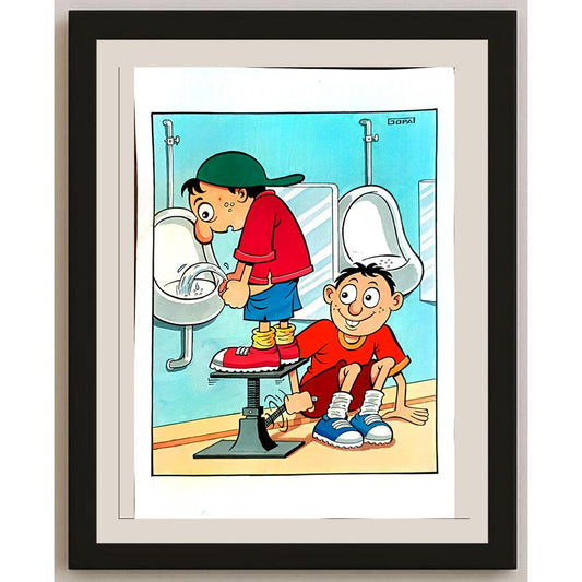 Gopal Sarkar 29x21cm Orijinal Karikatür BOD03859