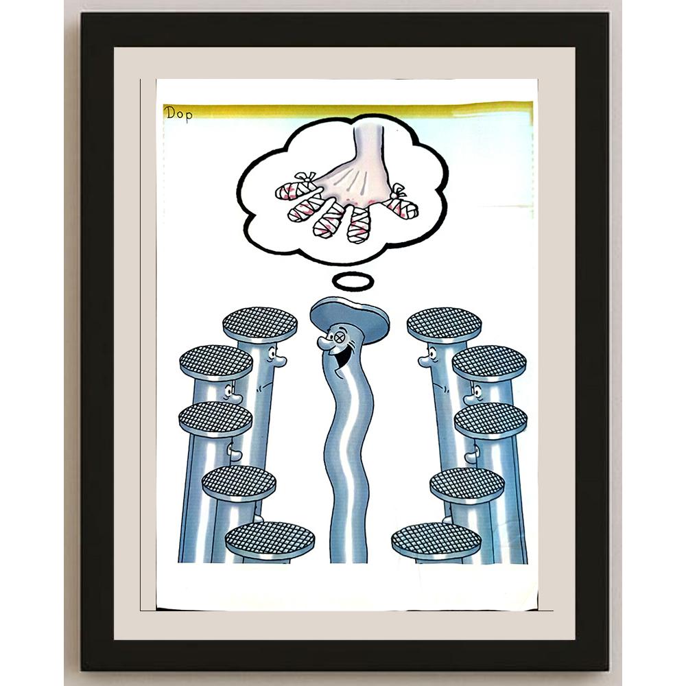 Ruslau Dolzenets 29x21cm Orijinal Karikatür BOD03862
