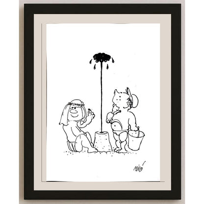 Georgijevski Miroslav 29x21cm Orijinal Karikatür BOD03868