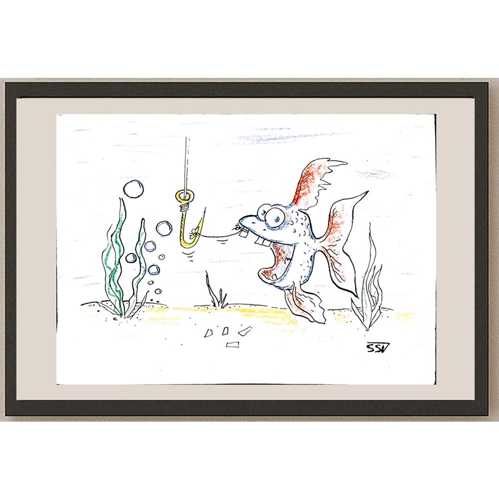 Sokolov Sergey 29x21cm Orijinal Karikatür BOD03870