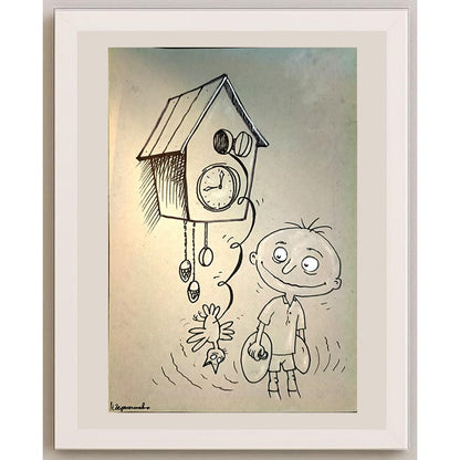 Chernyshev Nickolay 29x21cm Orijinal Karikatür BOD03871