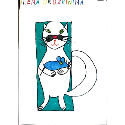 Alena Druzhinina 29x21cm Orijinal Karikatür BOD03873