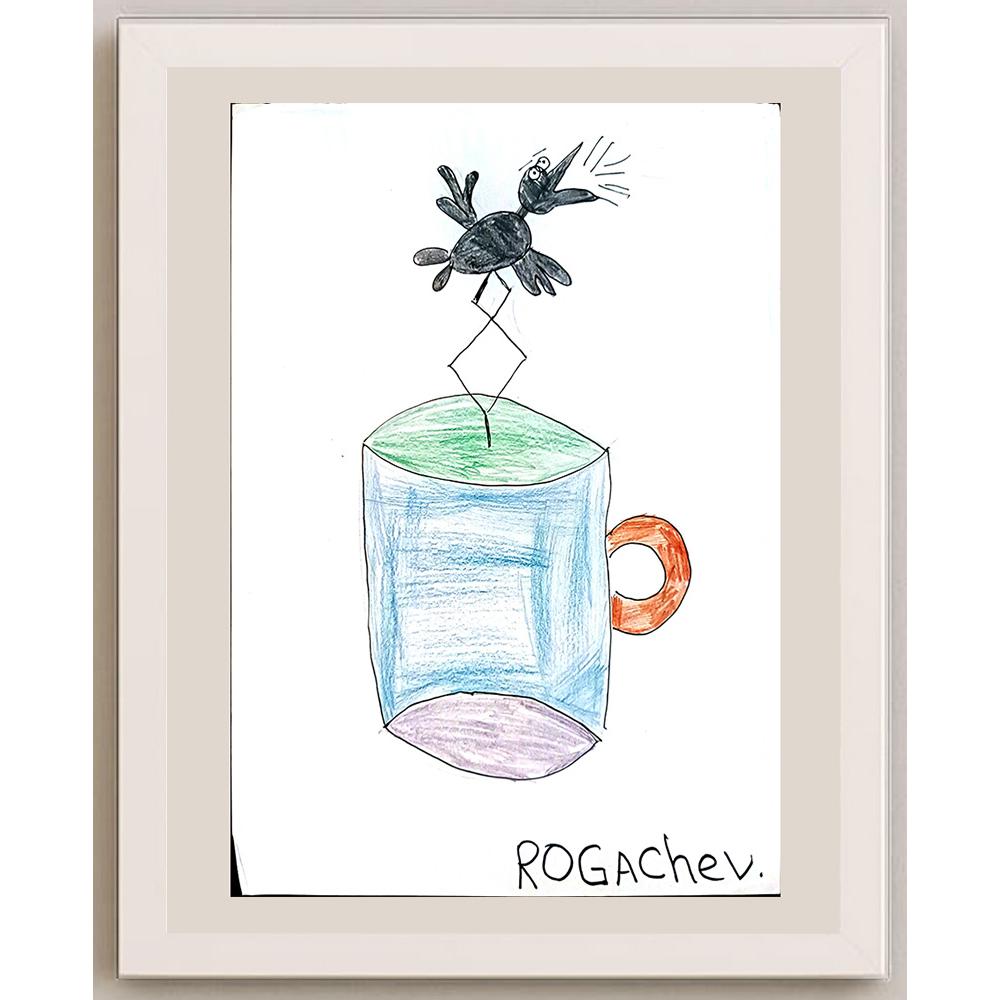 Venya Rogachev 29x21cm Orijinal Karikatür BOD03874