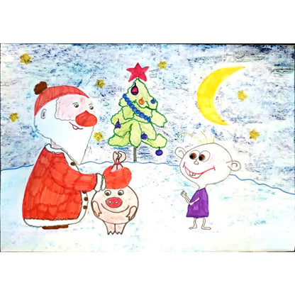 Valeriya Ignatovskaya 29x21cm Orijinal Karikatür BOD03876