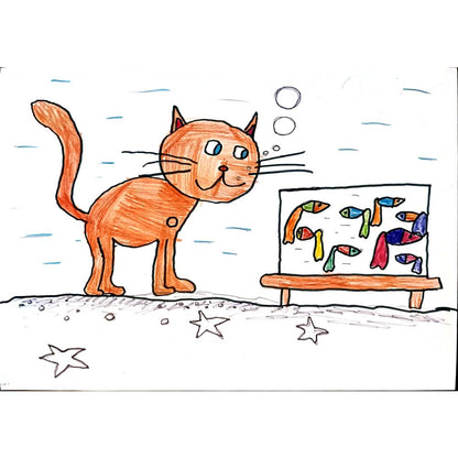 Sasha Shuvalova 29x21cm Orijinal Karikatür BOD03878