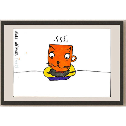Stala Alfimova 29x21cm Orijinal Karikatür BOD03879