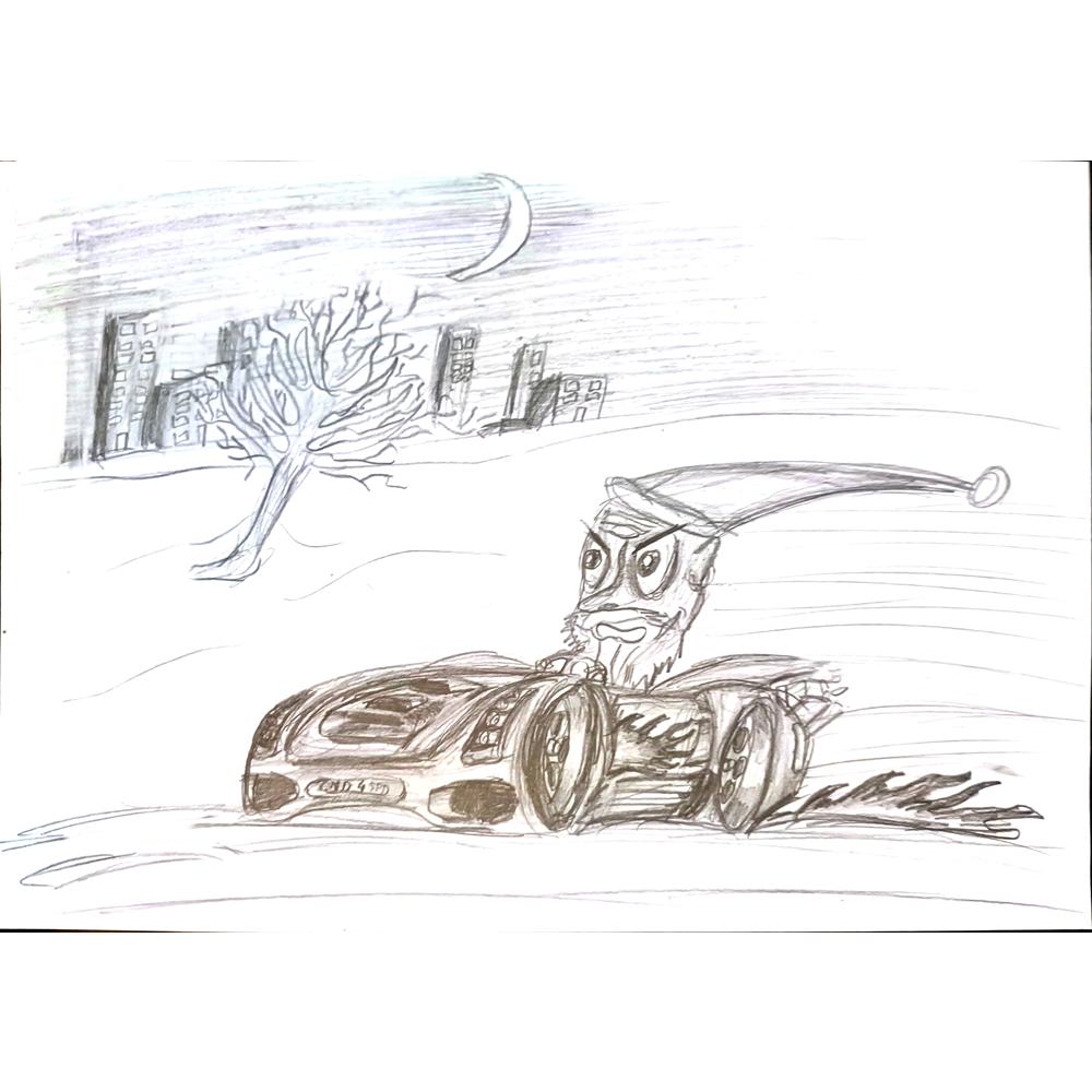 Misha Slotvitzky 29x21cm Orijinal Karikatür BOD03880