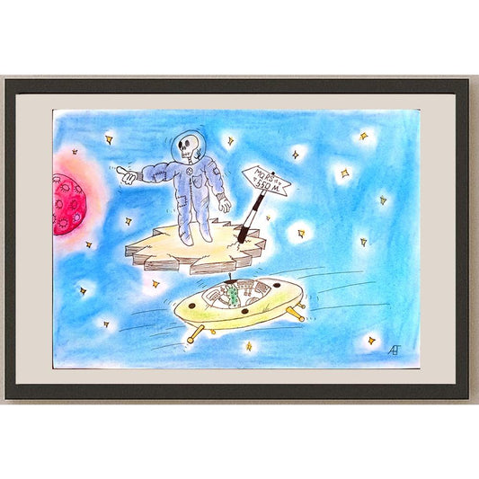 Lena Grimberg 29x21cm Orijinal Karikatür BOD03881