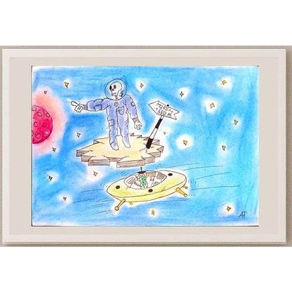 Lena Grimberg 29x21cm Orijinal Karikatür BOD03881
