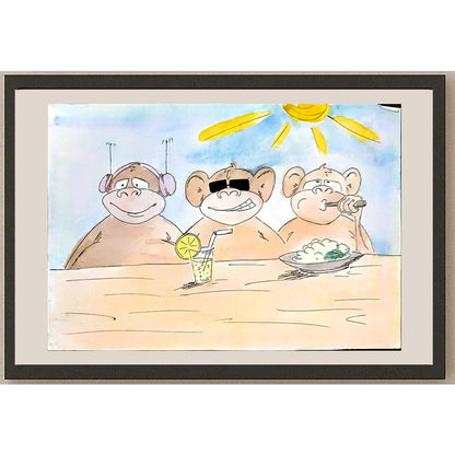 Dinara Ayupova 29x21cm Orijinal Karikatür BOD03882
