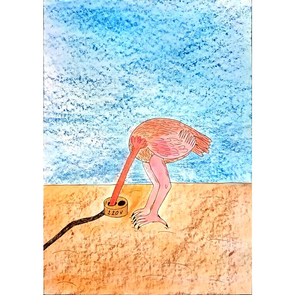 Nadya Kuznetzova 29x21cm Orijinal Karikatür BOD03884