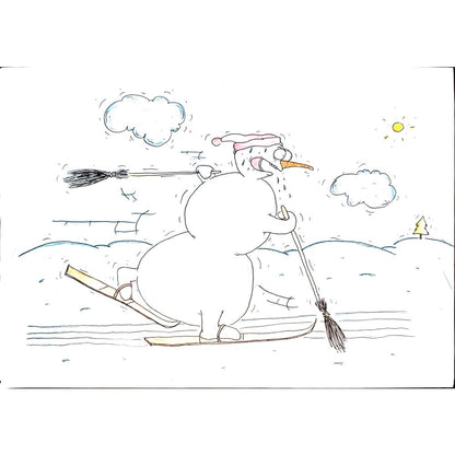 Vasya Kalashnikov 29x21cm Orijinal Karikatür BOD03890