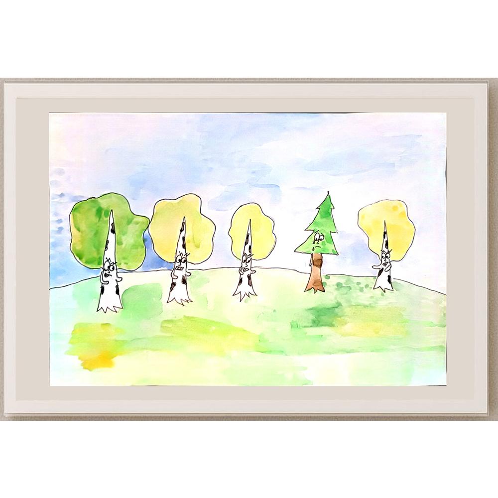 Valeriya Ignatovskaya 29x21cm Orijinal Karikatür BOD03894