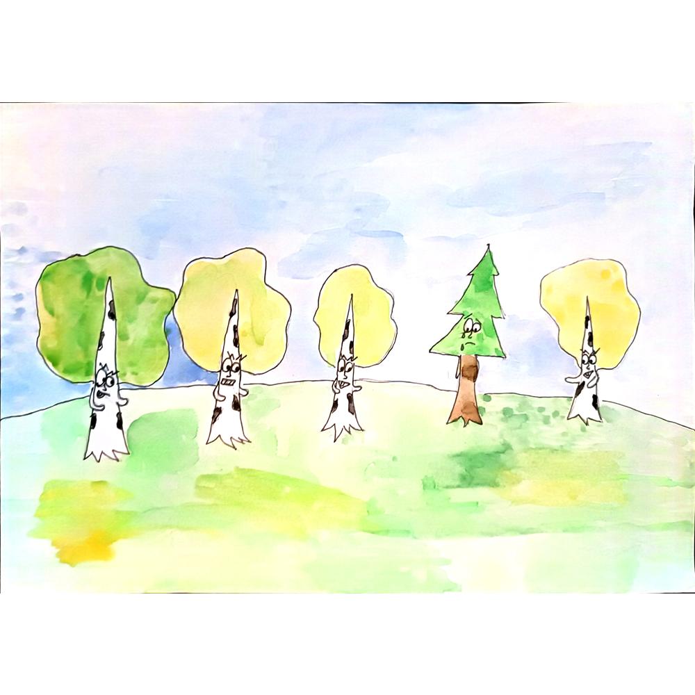 Valeriya Ignatovskaya 29x21cm Orijinal Karikatür BOD03894