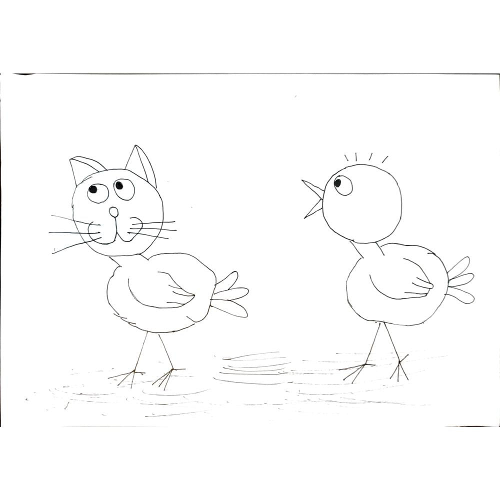 Kristina Odintzova 29x21cm Orijinal Karikatür BOD03898