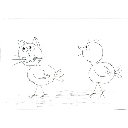 Kristina Odintzova 29x21cm Orijinal Karikatür BOD03898