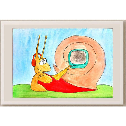 Katya Sadchikova 29x21cm Orijinal Karikatür BOD03899