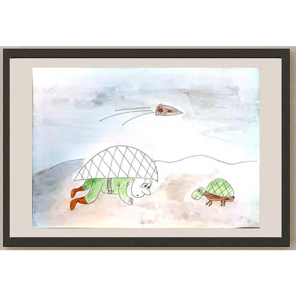 Nadya Roslyatova 29x21cm Orijinal Karikatür BOD03900