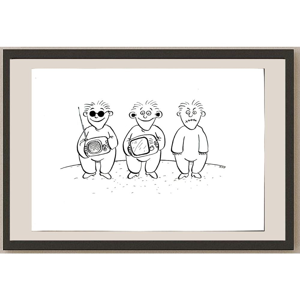 Sokolov Sergey 29x21cm Orijinal Karikatür BOD03901