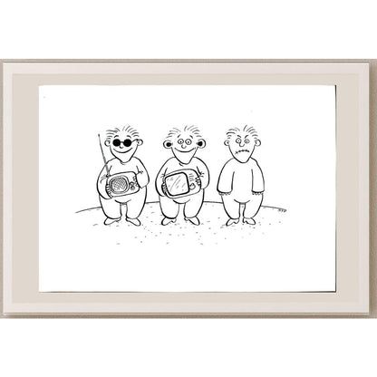 Sokolov Sergey 29x21cm Orijinal Karikatür BOD03901
