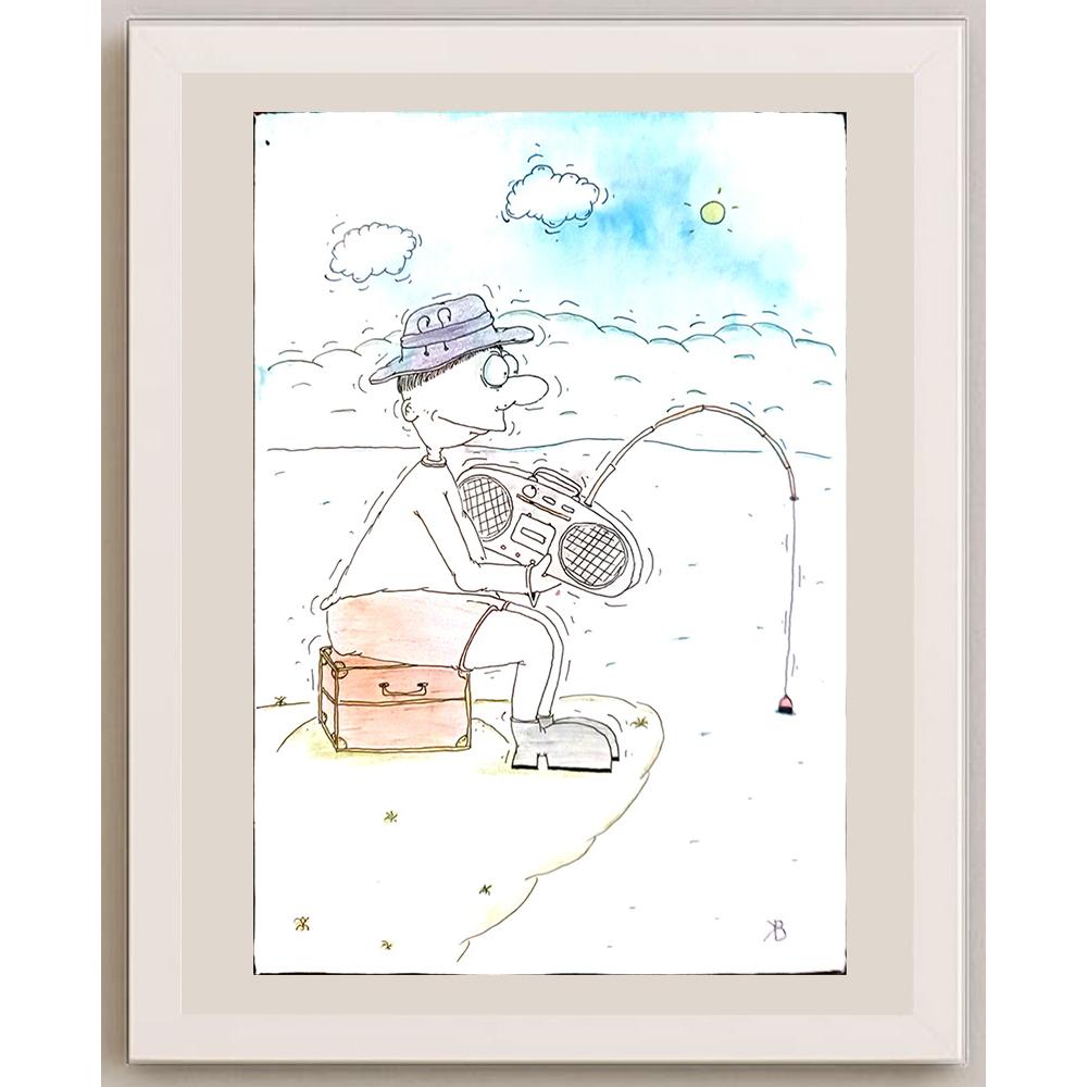 Vasya Kalashnikov 29x21cm Orijinal Karikatür BOD03904