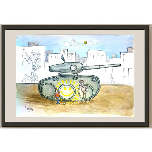 Mehdi Nazary 29x21cm Orijinal Karikatür BOD03909