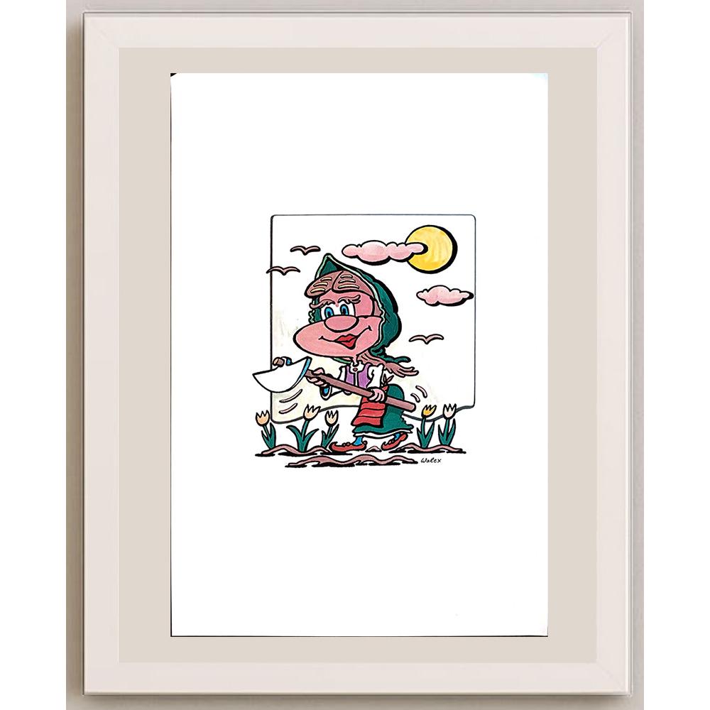 Valerio Aleksandrov 29x21cm Orijinal Karikatür BOD03911