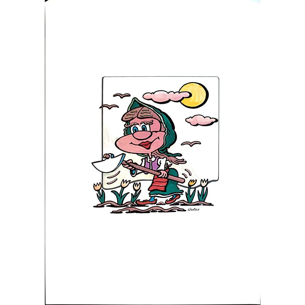 Valerio Aleksandrov 29x21cm Orijinal Karikatür BOD03911