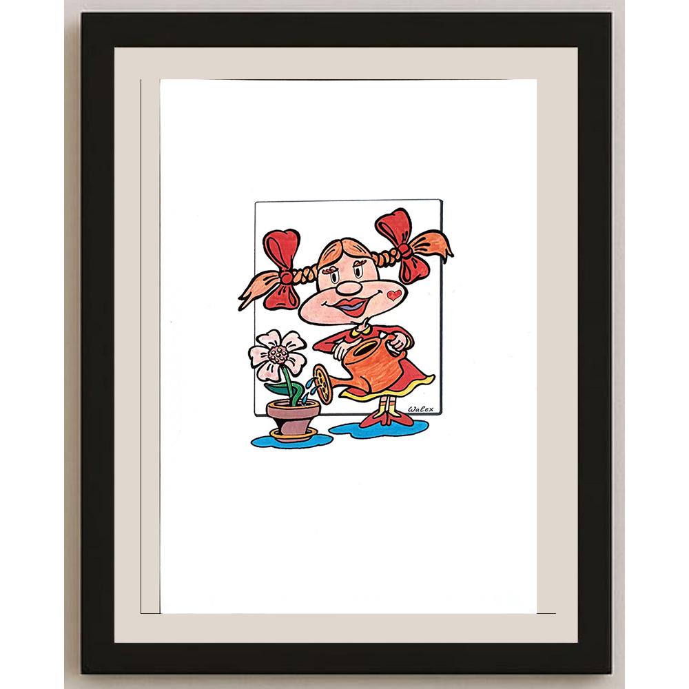 Valerio Aleksandrov 29x21cm Orijinal Karikatür BOD03912