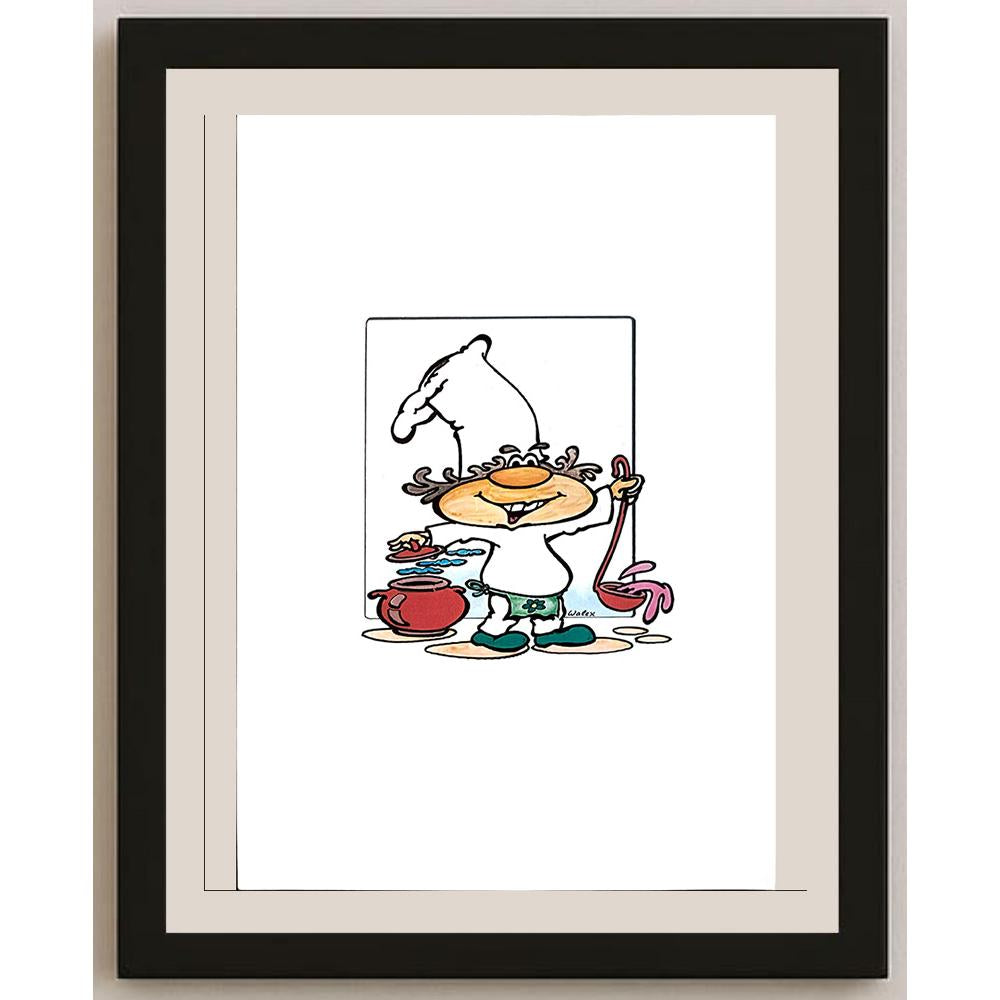 Valerio Aleksandrov 29x21cm Orijinal Karikatür BOD03914