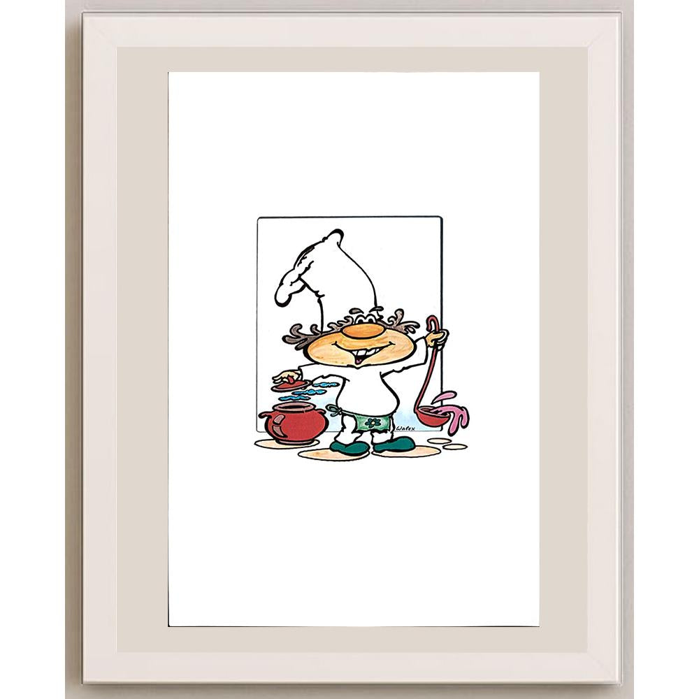 Valerio Aleksandrov 29x21cm Orijinal Karikatür BOD03914