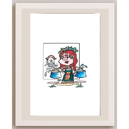 Valerio Aleksandrov 29x21cm Orijinal Karikatür BOD03916