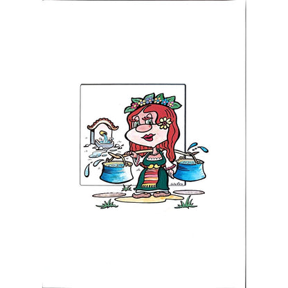 Valerio Aleksandrov 29x21cm Orijinal Karikatür BOD03916