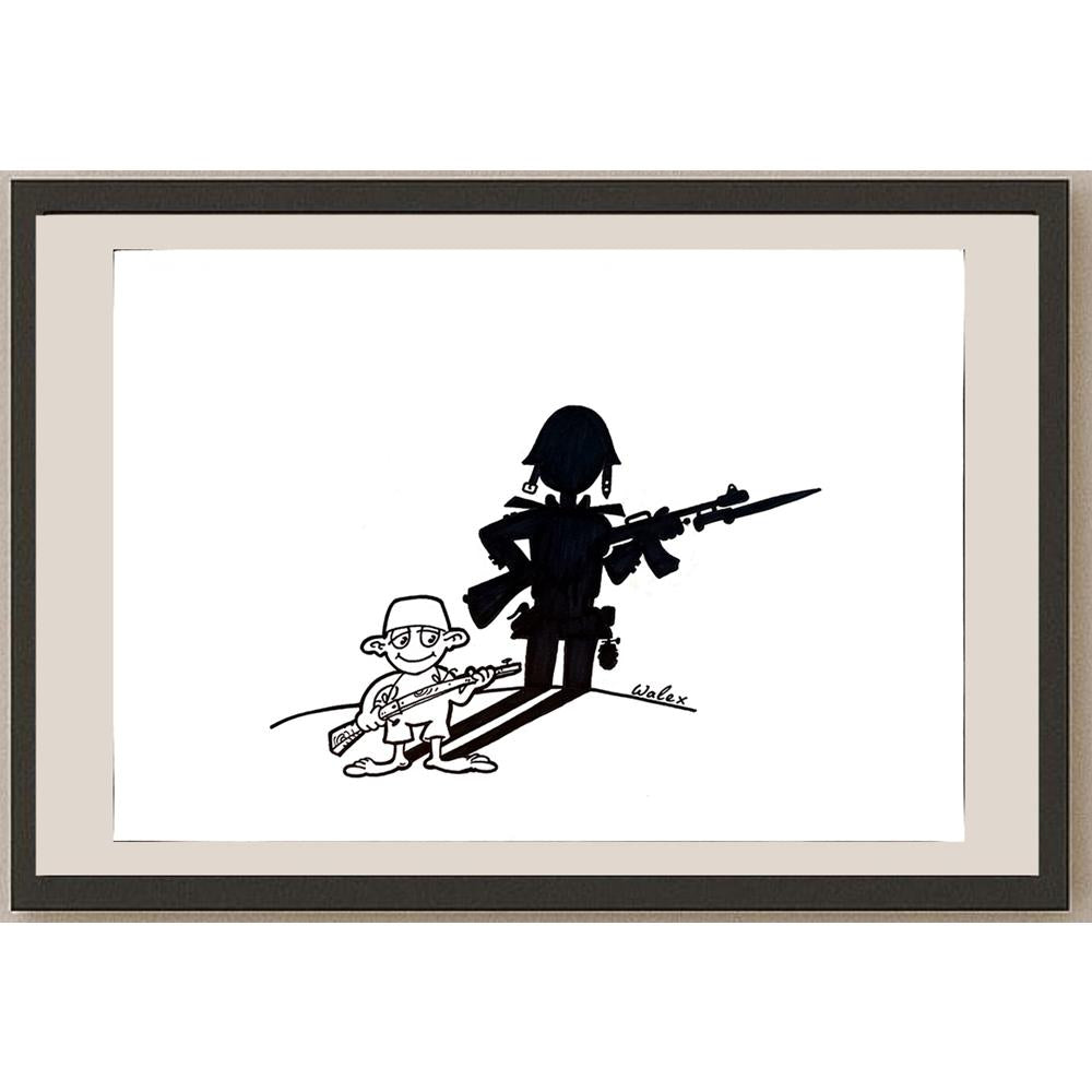 Valerio Aleksandrov 29x21cm Orijinal Karikatür BOD03920