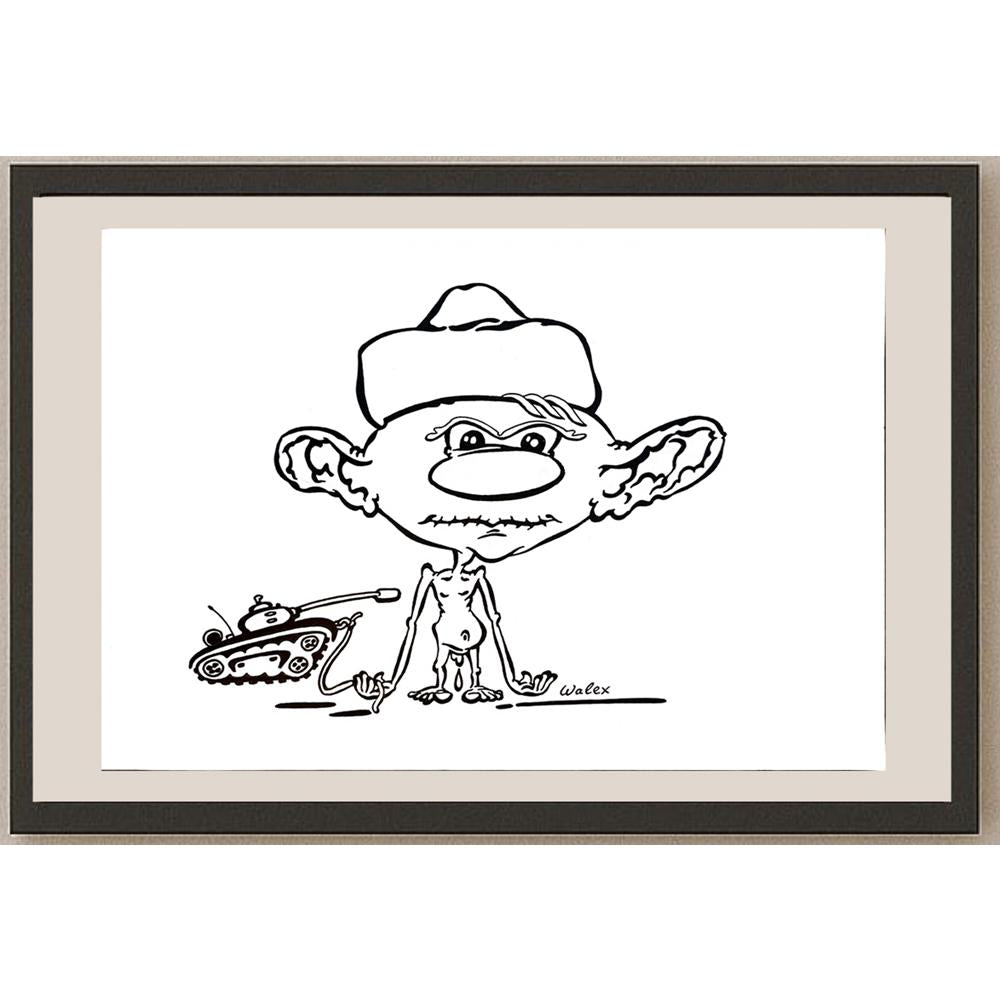 Valerio Aleksandrov 29x21cm Orijinal Karikatür BOD03921