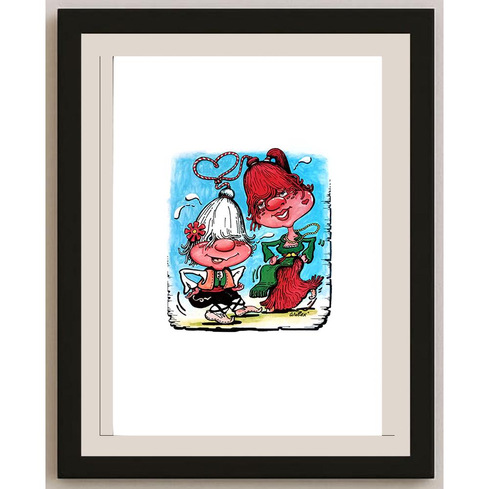 Valerio Aleksandrov 29x21cm Orijinal Karikatür BOD03922