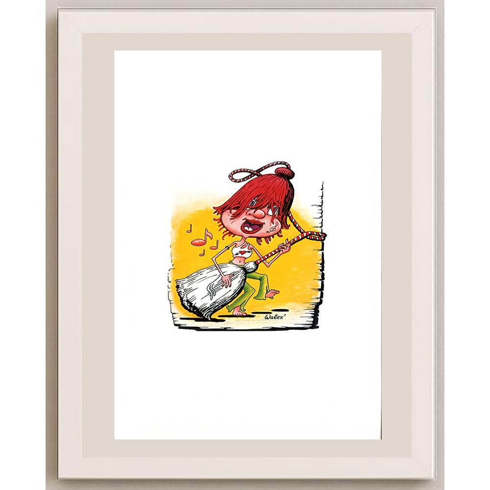 Valerio Aleksandrov 29x21cm Orijinal Karikatür BOD03924