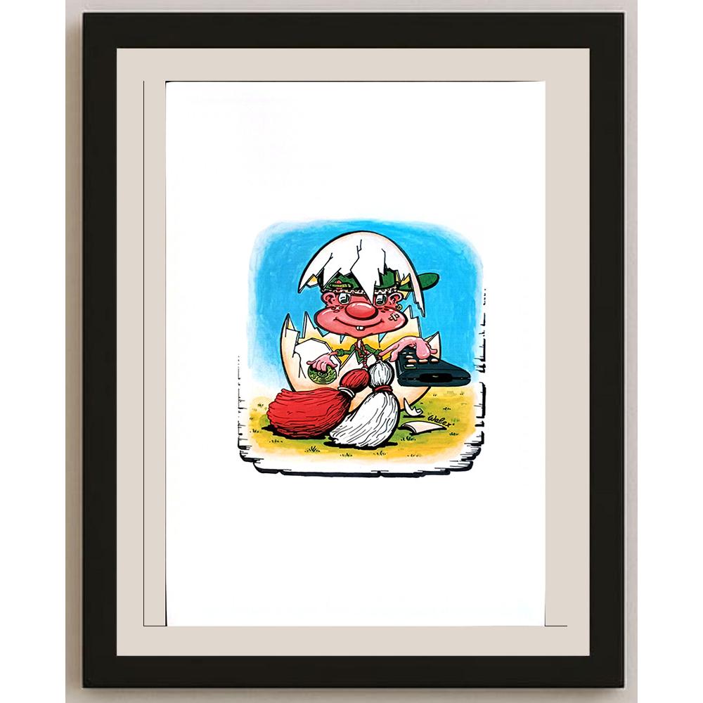 Valerio Aleksandrov 29x21cm Orijinal Karikatür BOD03925