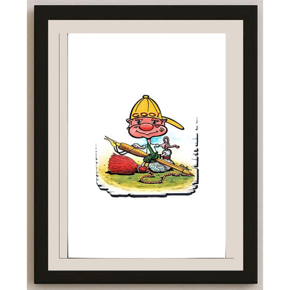 Valerio Aleksandrov 29x21cm Orijinal Karikatür BOD03926