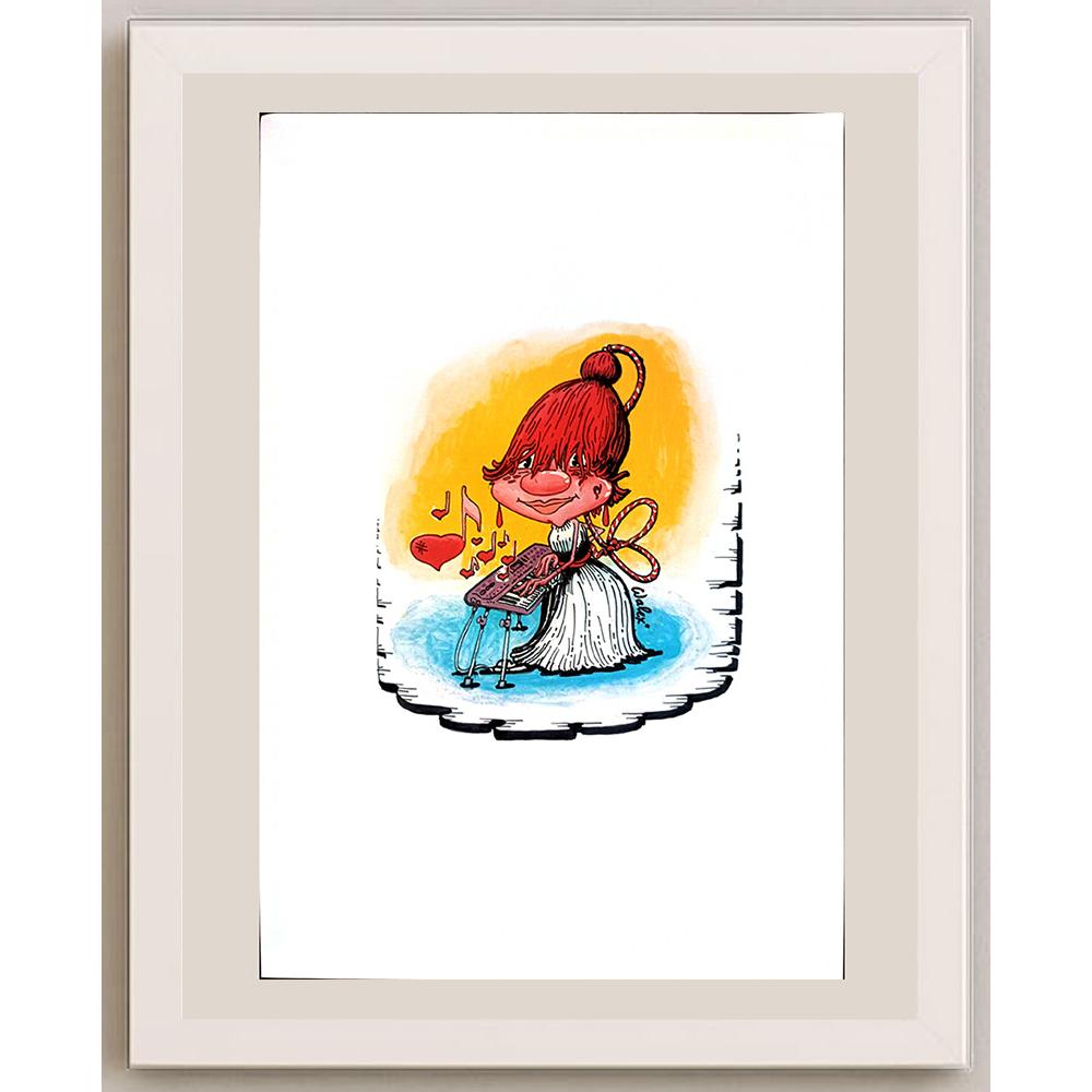 Valerio Aleksandrov 29x21cm Orijinal Karikatür BOD03928