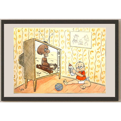 Mehdi Nazary 29x21cm Orijinal Karikatür BOD03934