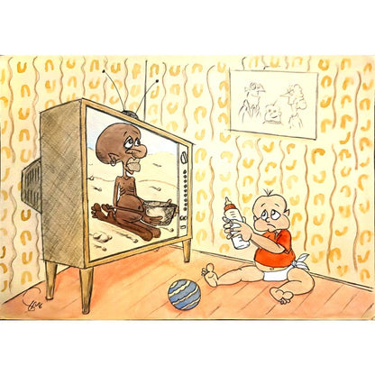 Mehdi Nazary 29x21cm Orijinal Karikatür BOD03934
