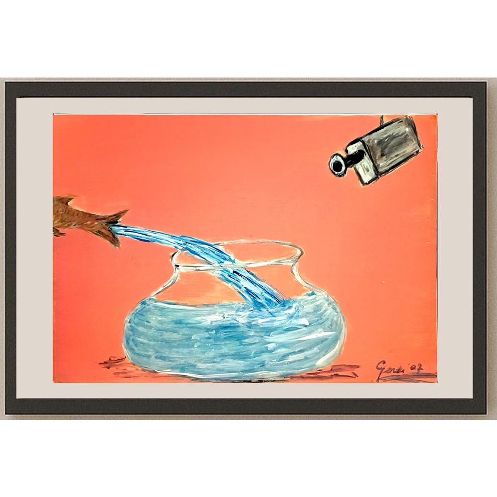 Gerda De Jong 29x21cm Orijinal Karikatür BOD03936