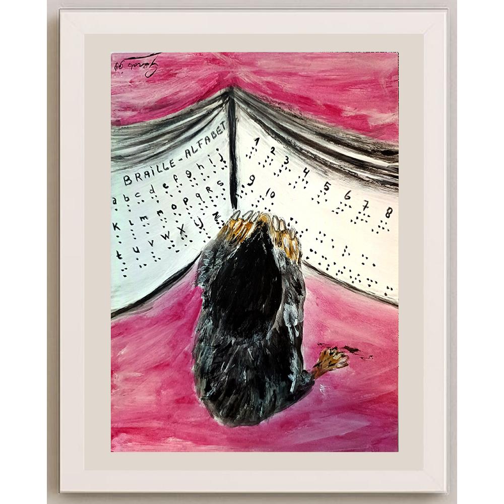 Gerda De Jong 29x21cm Orijinal Karikatür BOD03939