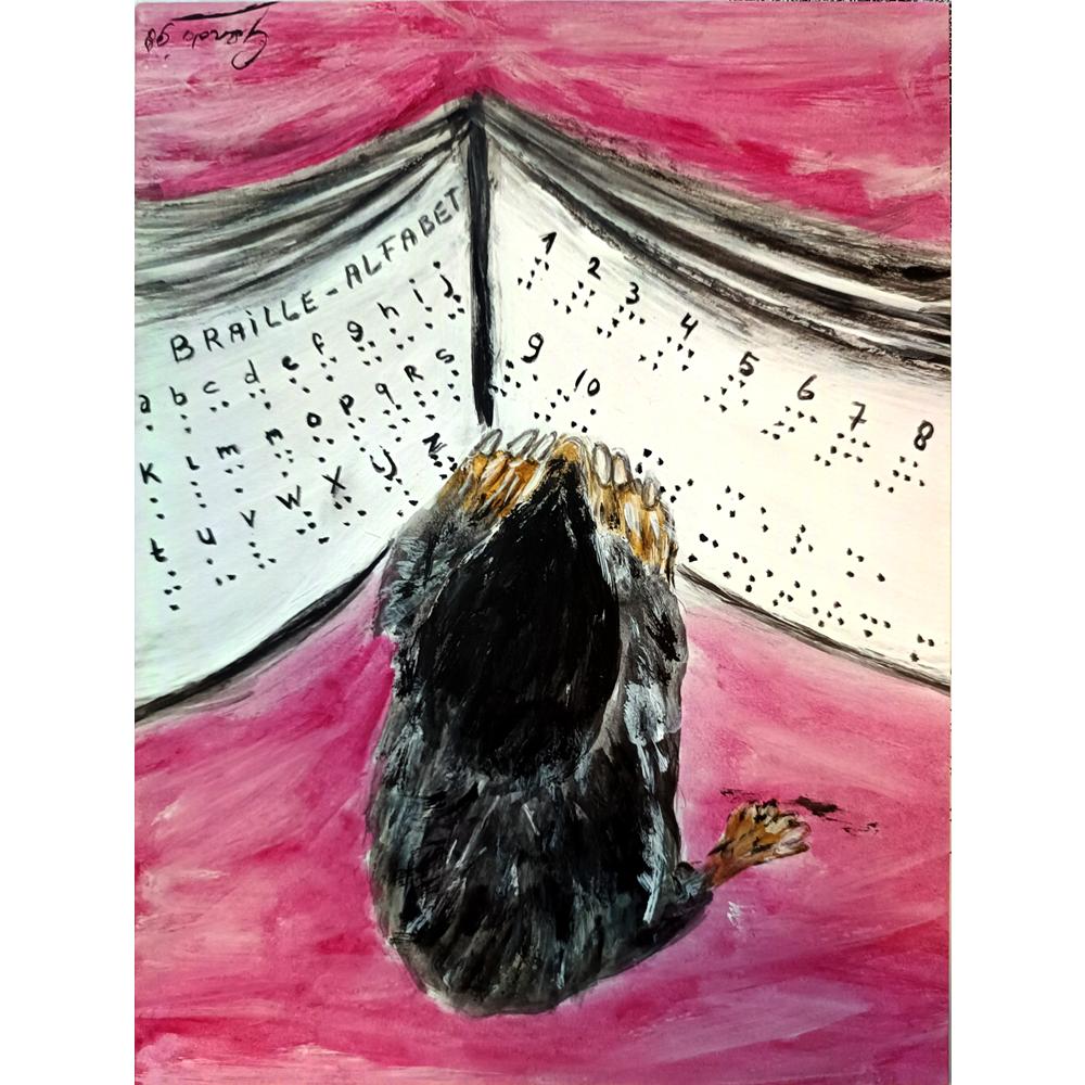 Gerda De Jong 29x21cm Orijinal Karikatür BOD03939