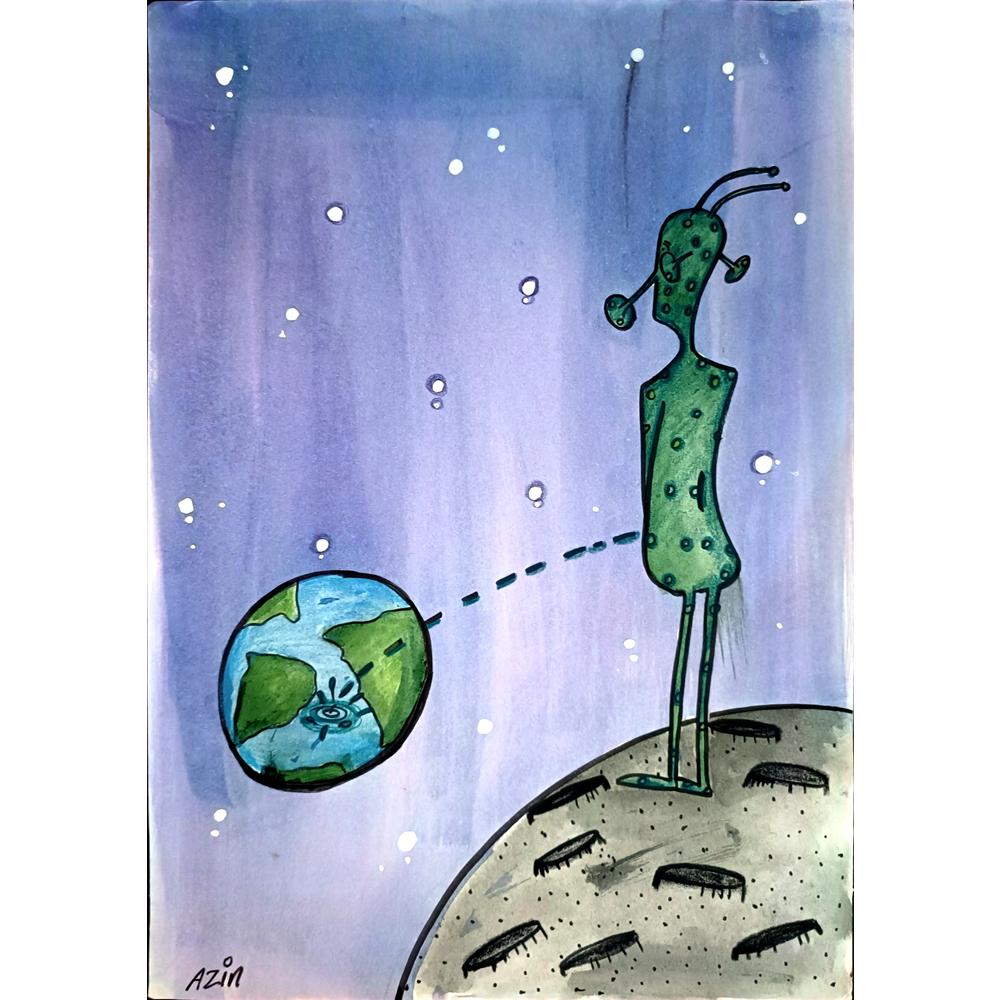 Marzeyah Rezaie 29x21 Orijinal Karikatür BOD03943